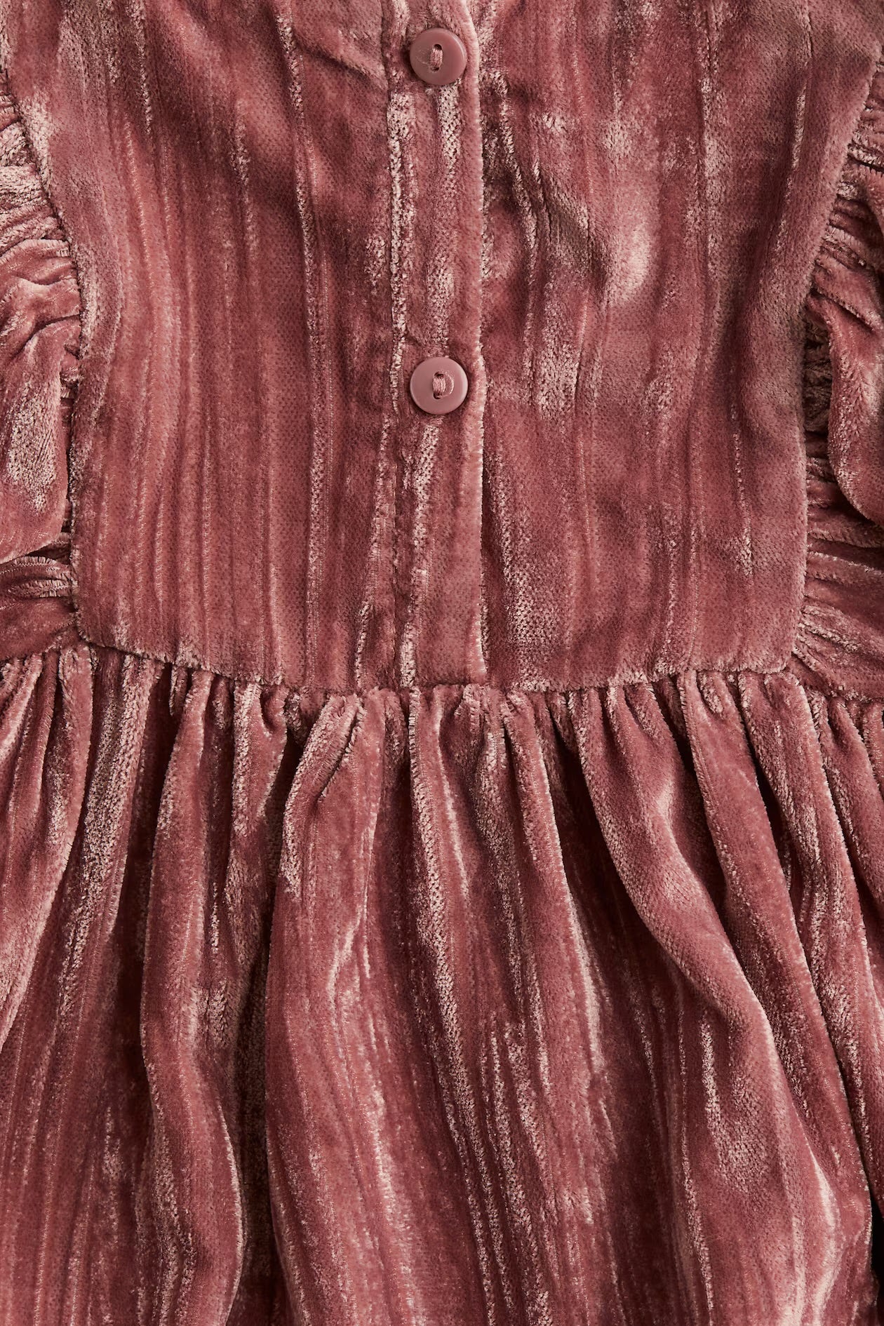 Crushed velvet dress