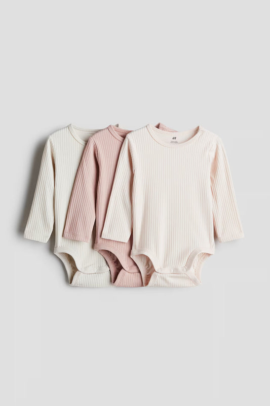 3 pack ribbed bodysuits