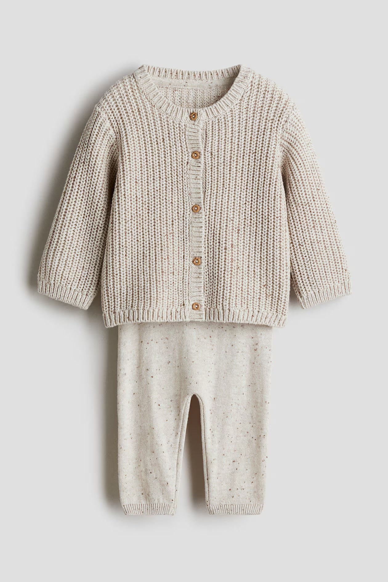 2 pieces cotton knit set