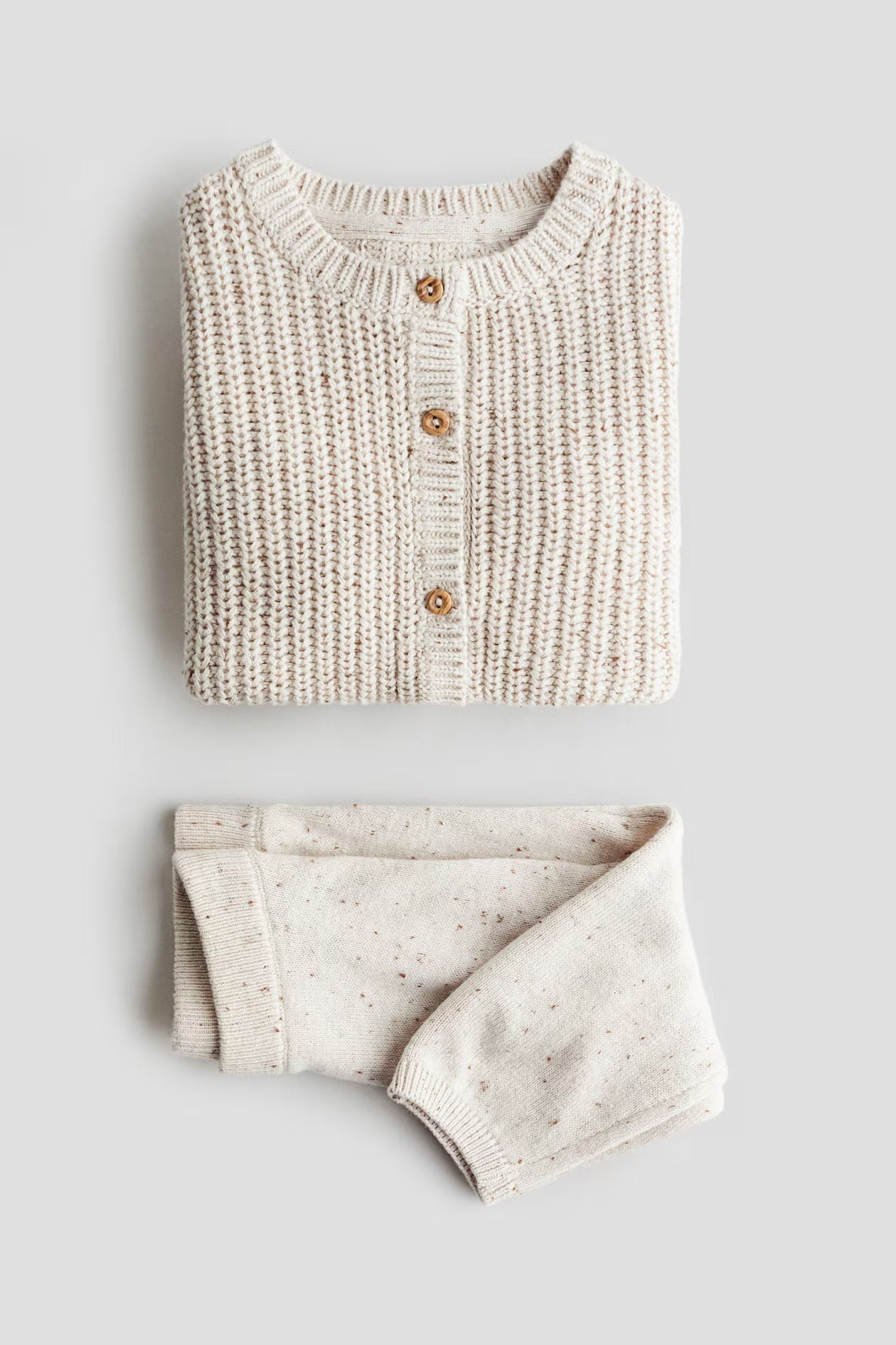 2 pieces cotton knit set
