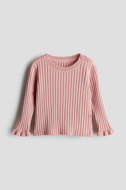 Rib knit jumper