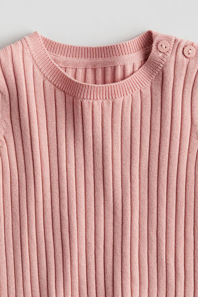 Rib knit jumper