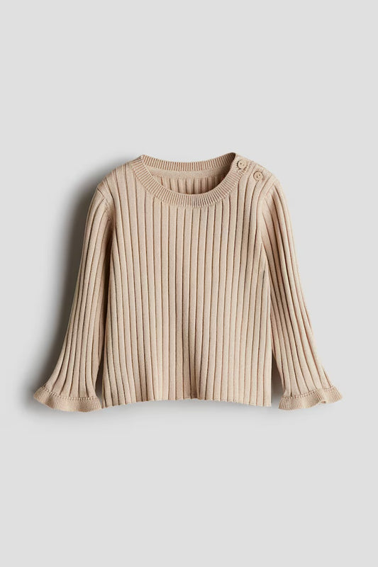 Rib knit jumper