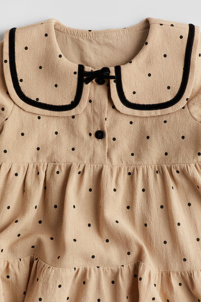 Collared cotton dress