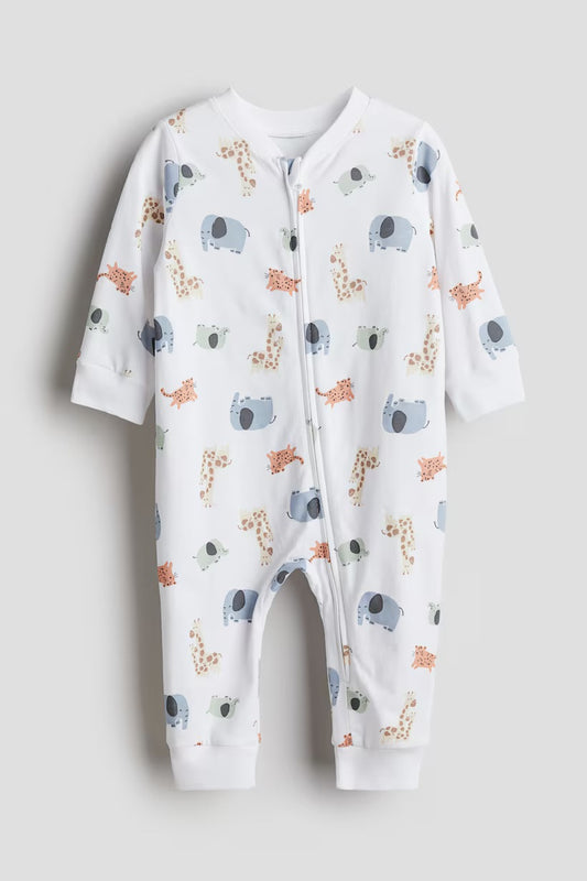Patterned sleepsuit
