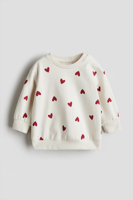 Cotton sweatshirt and sweatpants set
