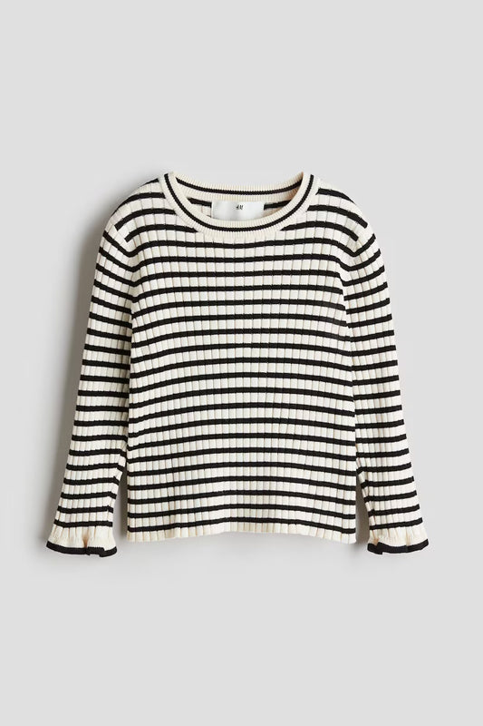 Rib knit jumper