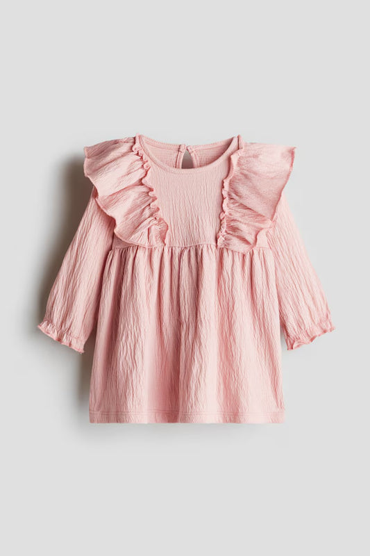 Crinkled jersey dress