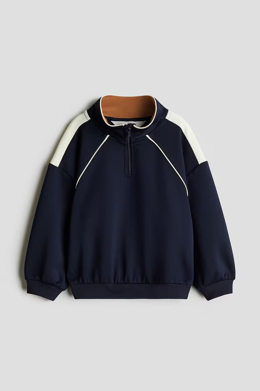 Half zip track jacket
