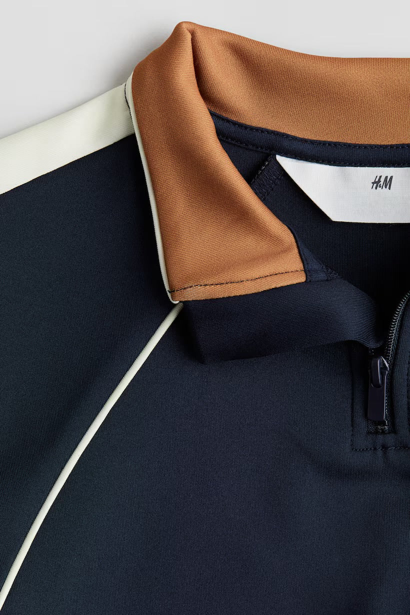 Half zip track jacket