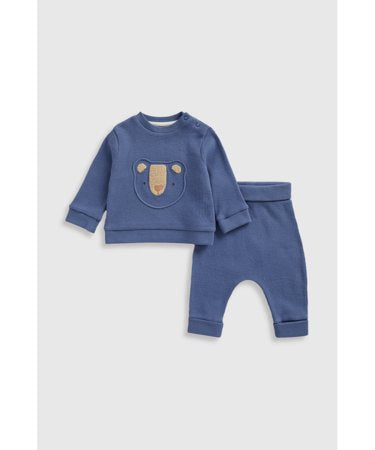 Boys Bear Club Waffle Jogger and Sweatshirt