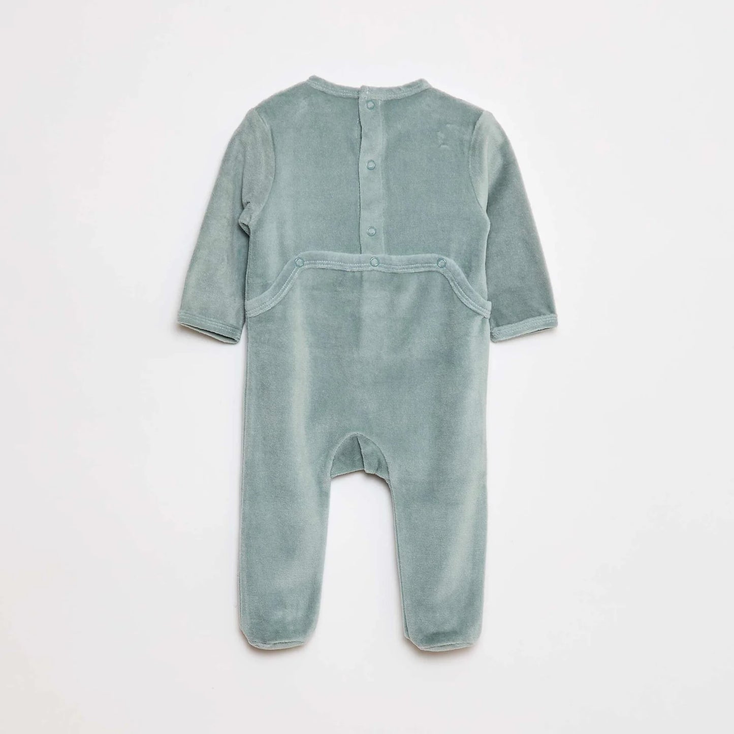 Fleece sleepsuit with feet