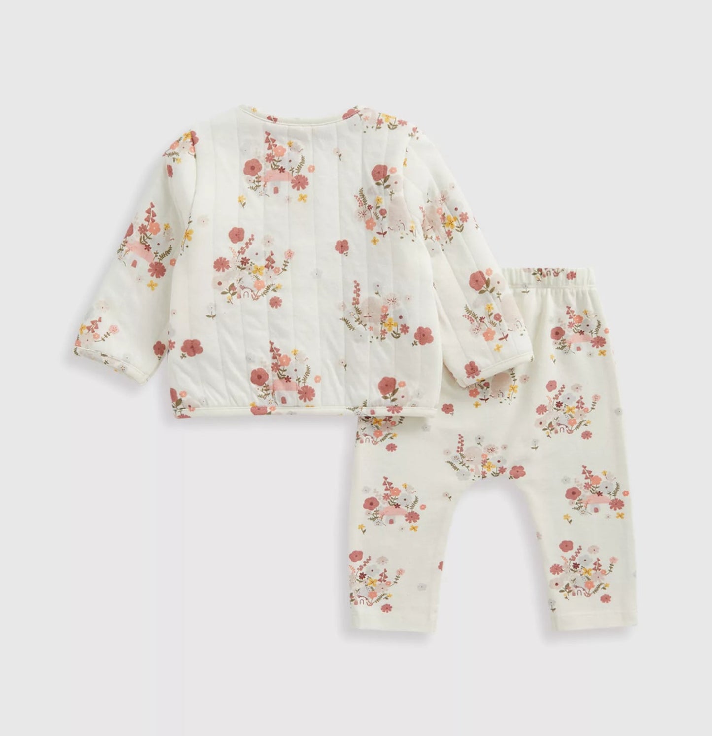 Girls Floral Print Jacket & Leggings Set