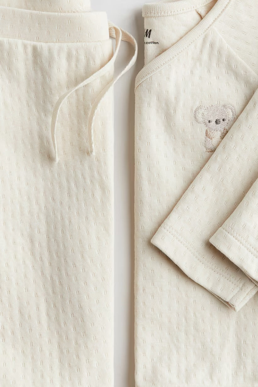 2 pieces cotton jersey set