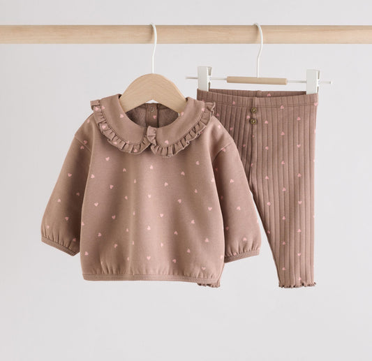 Brown heart set
