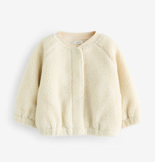 Fleece bomber jacket