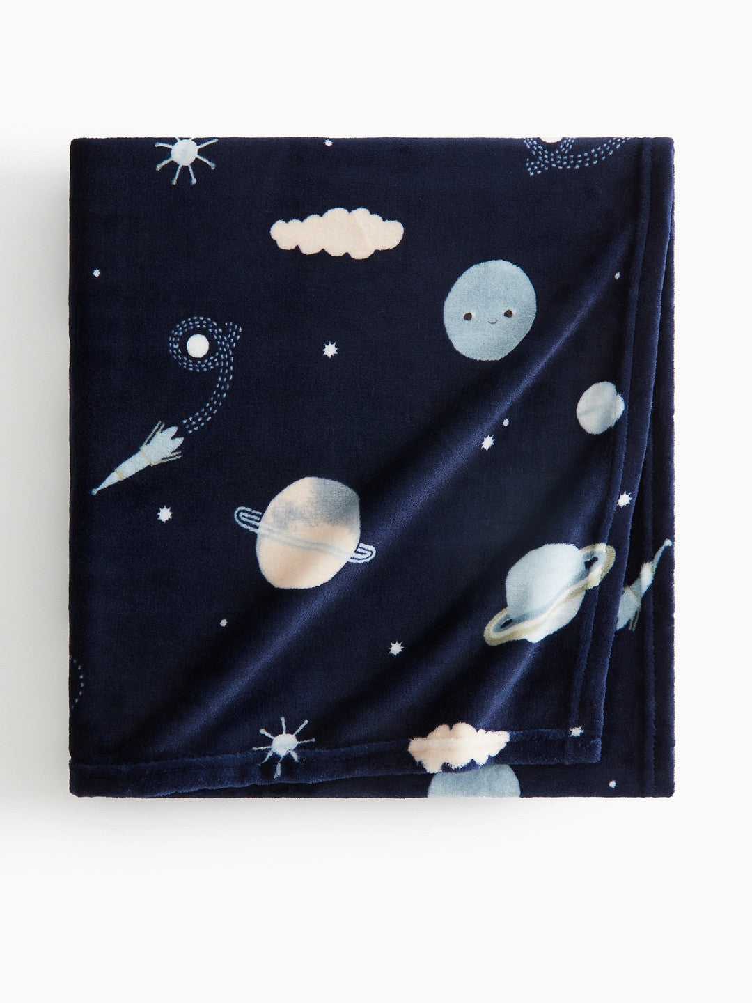 Patterned fleece blanket