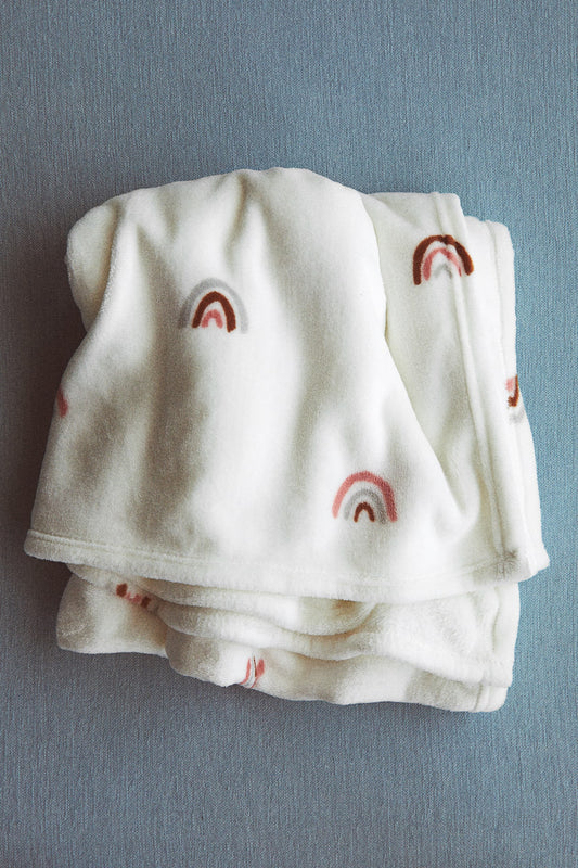 Patterned fleece blanket